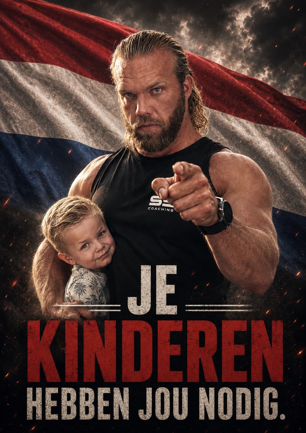 Je kinderen hebben jou nodig — Desny Wijsbroek met zijn zoon