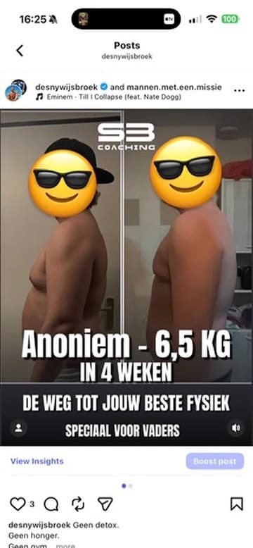 Voor-en-na transformatie 44 van een vader die afviel met coaching van Mannen met een Missie