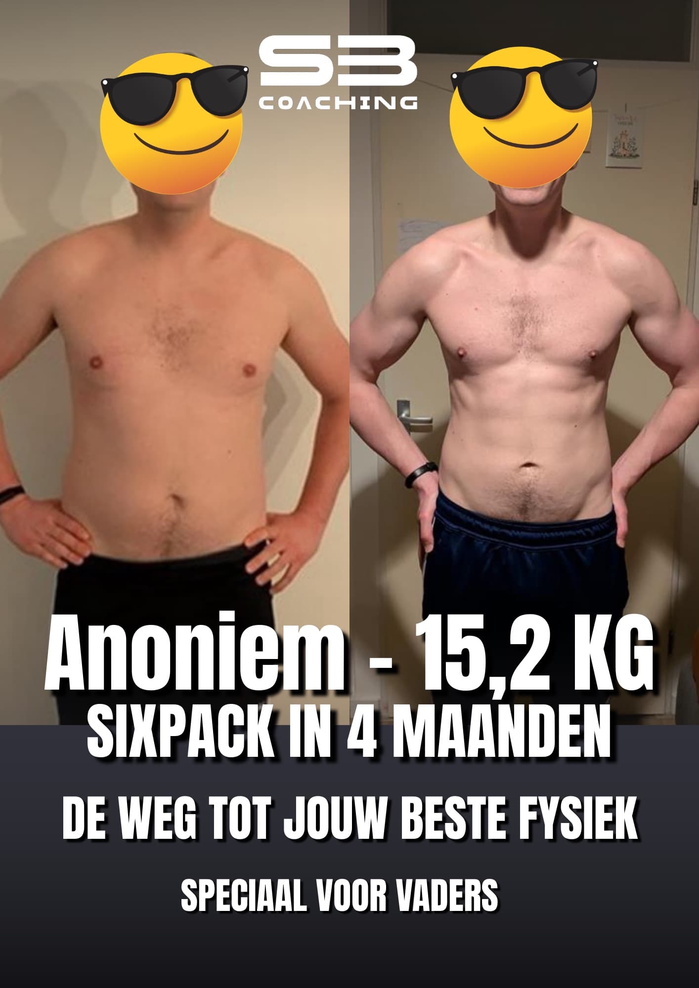 Voor-en-na transformatie 66 van een vader die afviel met coaching van Mannen met een Missie