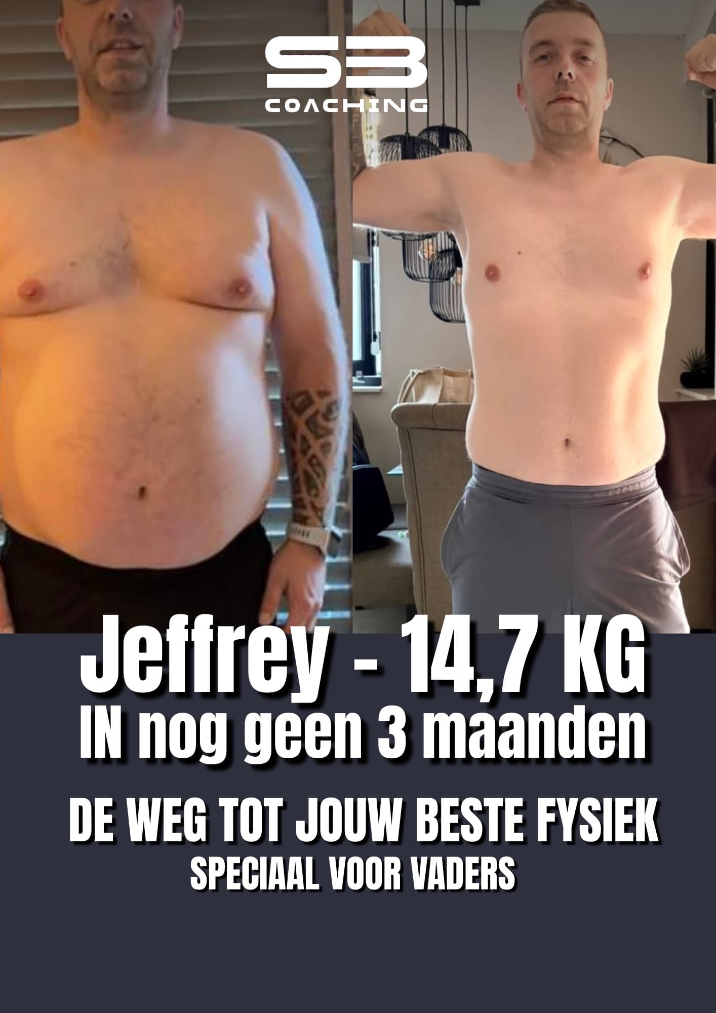Transformatie van Jeffrey - 14,7 KG