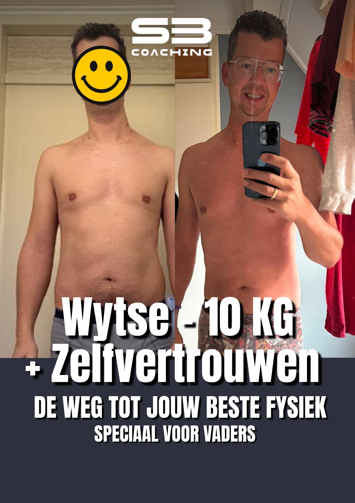 Voor-en-na transformatie 23 van een vader die afviel met coaching van Mannen met een Missie
